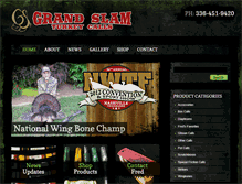 Tablet Screenshot of grandslamturkeycalls.com